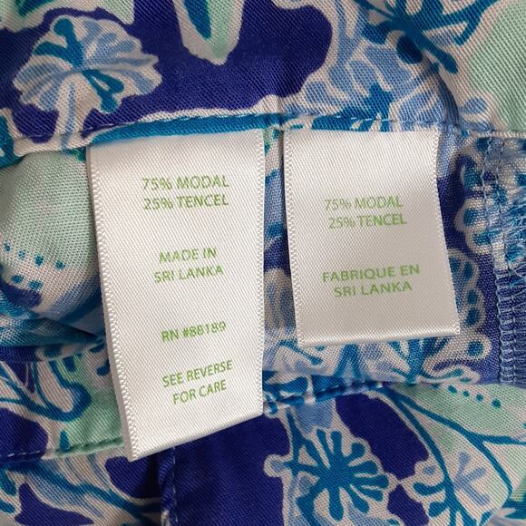 Lilly Pulitzer Dahlia Scallop Hem Shorts Womens L Royal Purple Koalafications - Picture 6 of 11